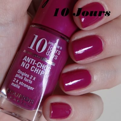 Bourjois 10 Jours cor 19 – esmalte fúcsia – swatches