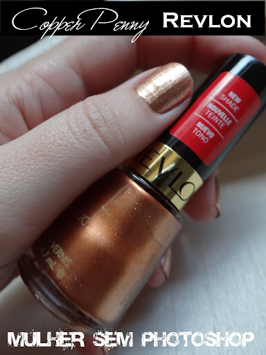 Copper Penny Revlon esmalte metalizado cobre swatches resenha