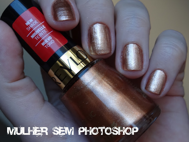 Copper Penny Revlon esmalte metalizado cobre swatches resenha