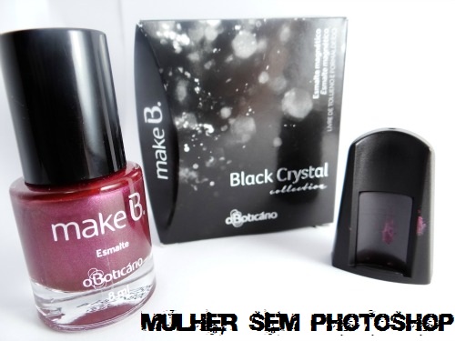 Magnetic Pink Boticário esmalte Black Crystal 