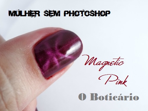 Magnetic Pink Boticário esmalte Black Crystal 