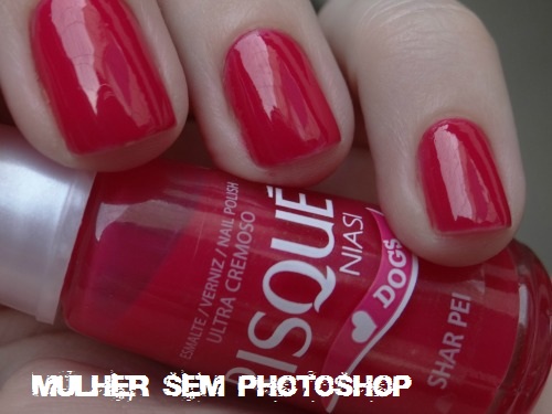 Shar Pei Risqué esmalte vermelho