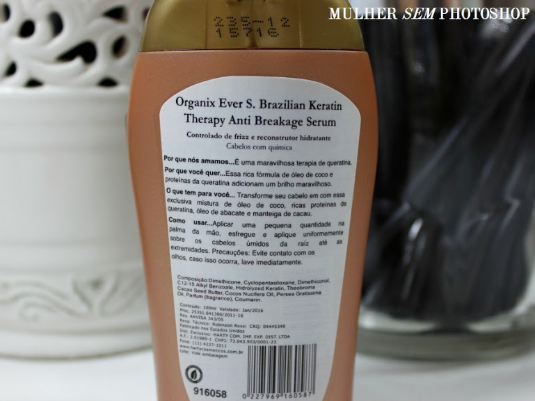 Organix Brazilian Keratin Therapy serum resenha