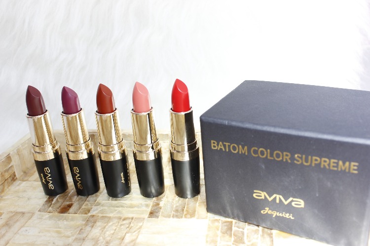 Color Supreme Aviva Jequiti - 6 cores de batom