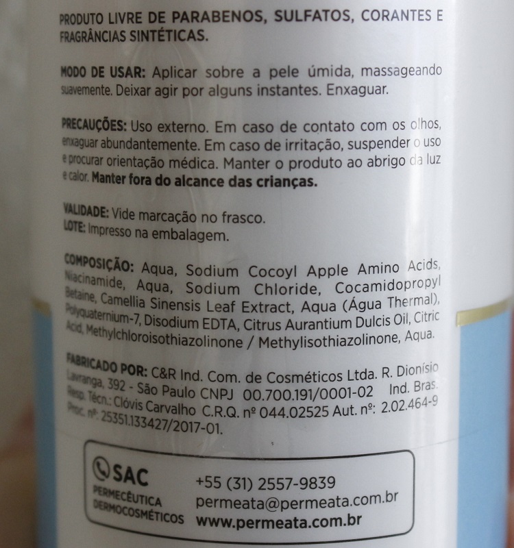 Sabonete Mousse Permeata resenha