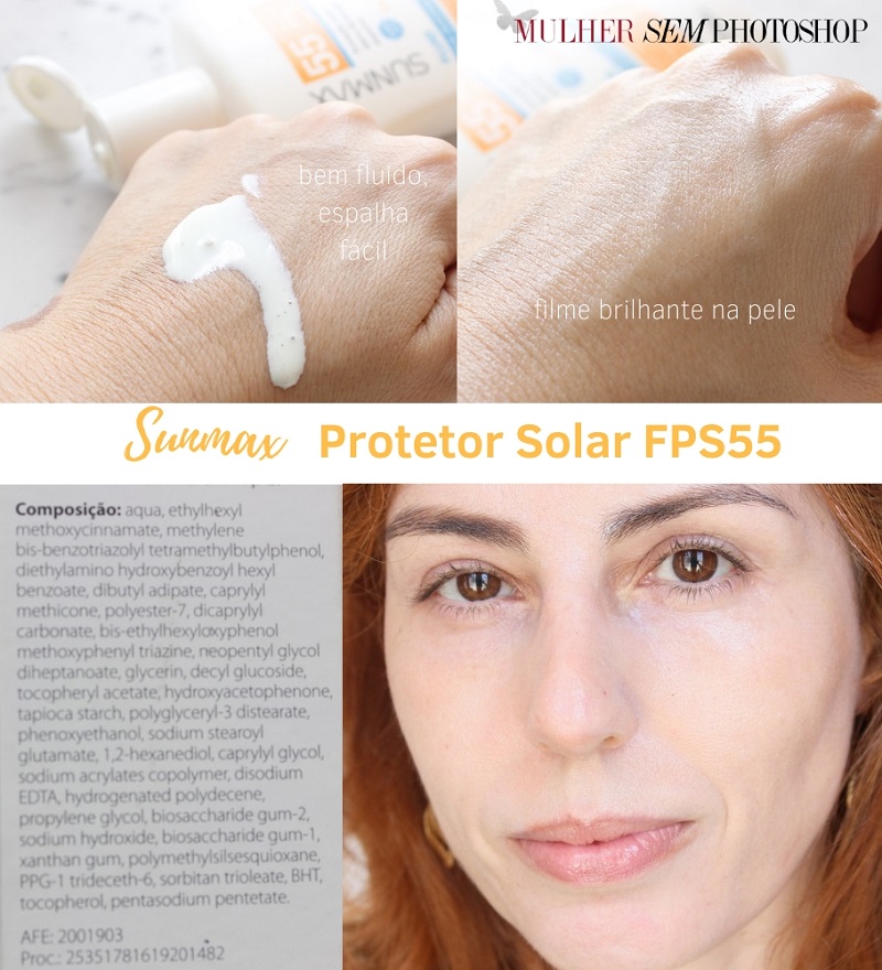 Sunmax Fluid FPS55 resenha protetor solar - pele oleosa e mista