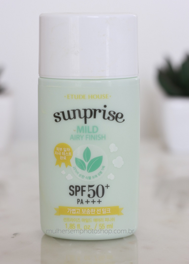 Sunprise Mild Airy Finish SPF50+ Etude House resenha protetor solar