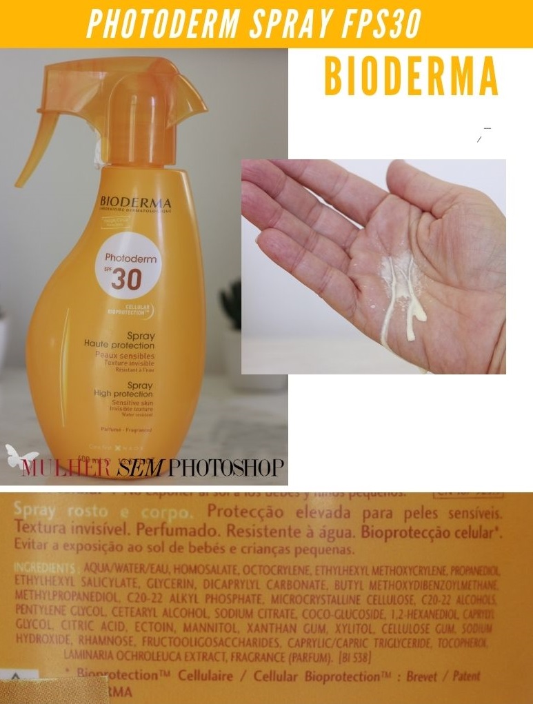 Photoderm Spray Bioderma FPS30 resenha