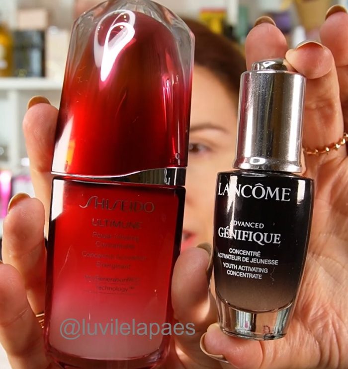 Comparação Age Proteom Esthederm, Ultimune Shiseido e Genifique Lancome